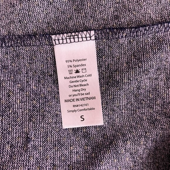 Lularoe Women S Lindsay Kimono Cardigan Navy Blue Yellow Polka Dot Knit Stretch - Picture 9 of 9